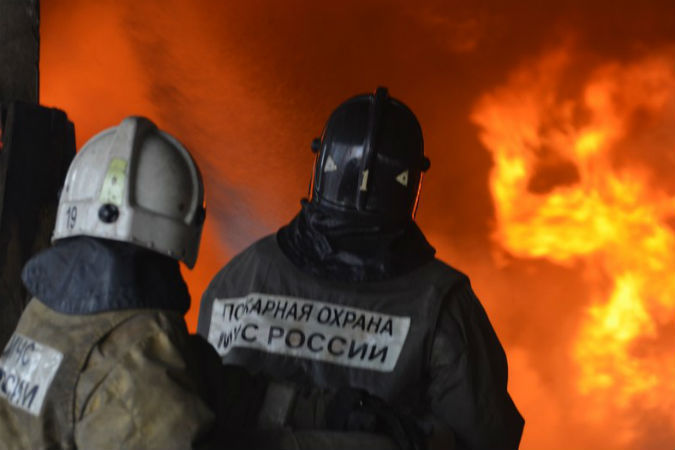 В Москве потушен пожар на радиотехническом заводе