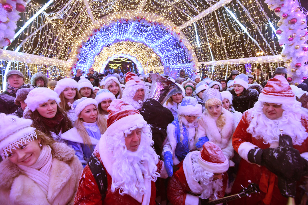 Шествие Дедов Морозов 2018 в Москве