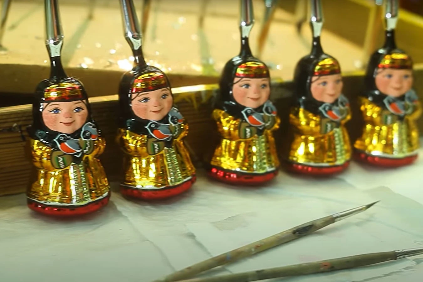 Елочка Клинская Игрушка Бусы Стекло Купить