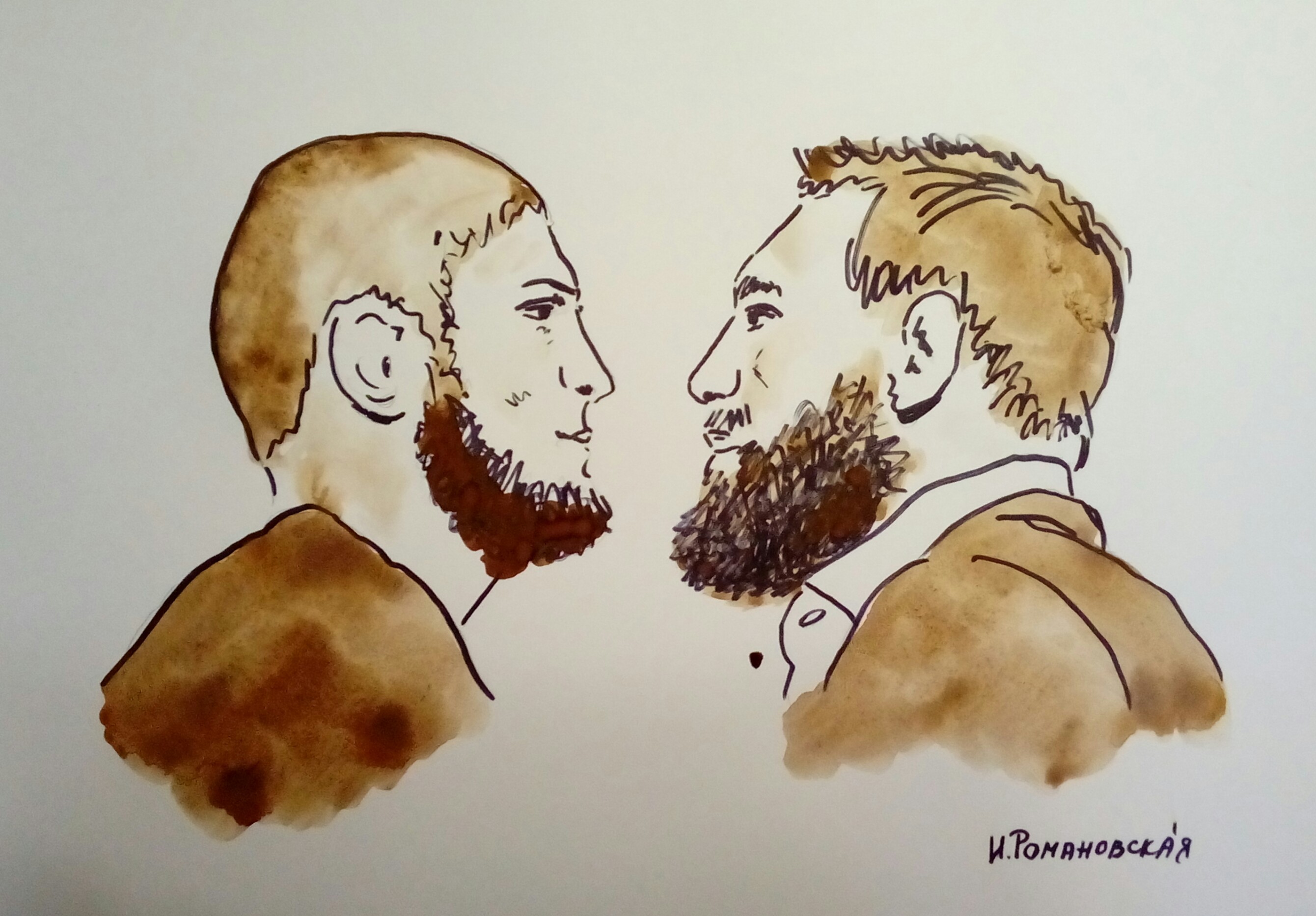 ХАБАИ И Конор карандашом