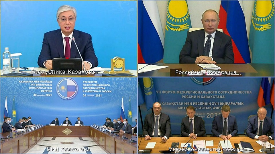 Россия и Казахстан дружат регионами