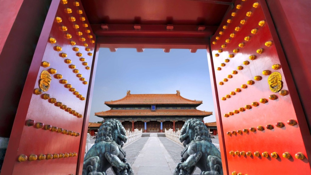 Вход в Запретный город, Пекин.