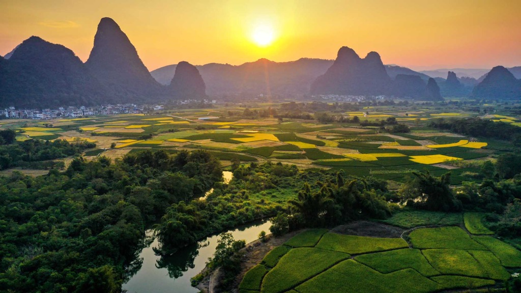 Рисовые поля в Гуйлине