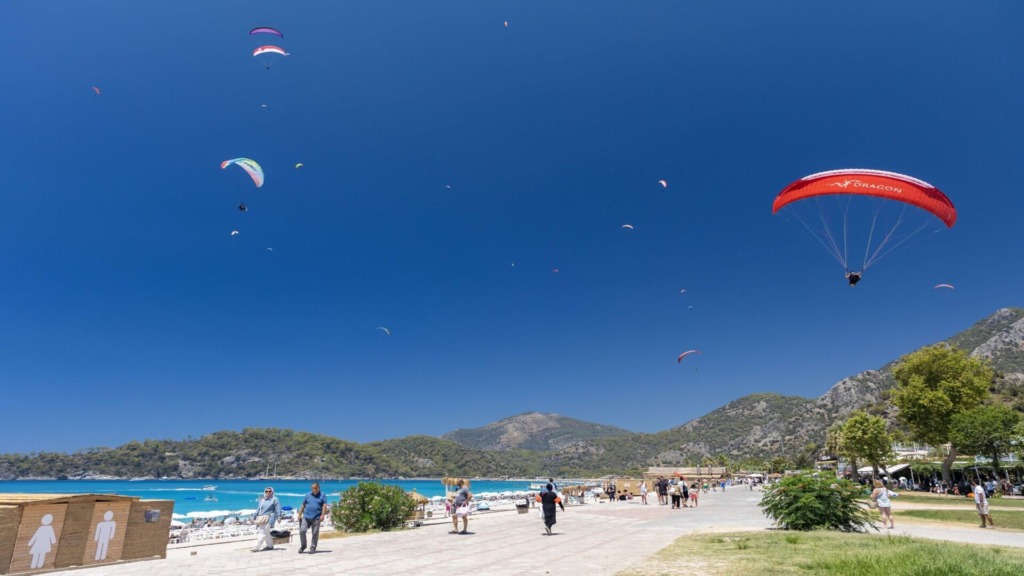 Полет на параплане. Олюдениз.