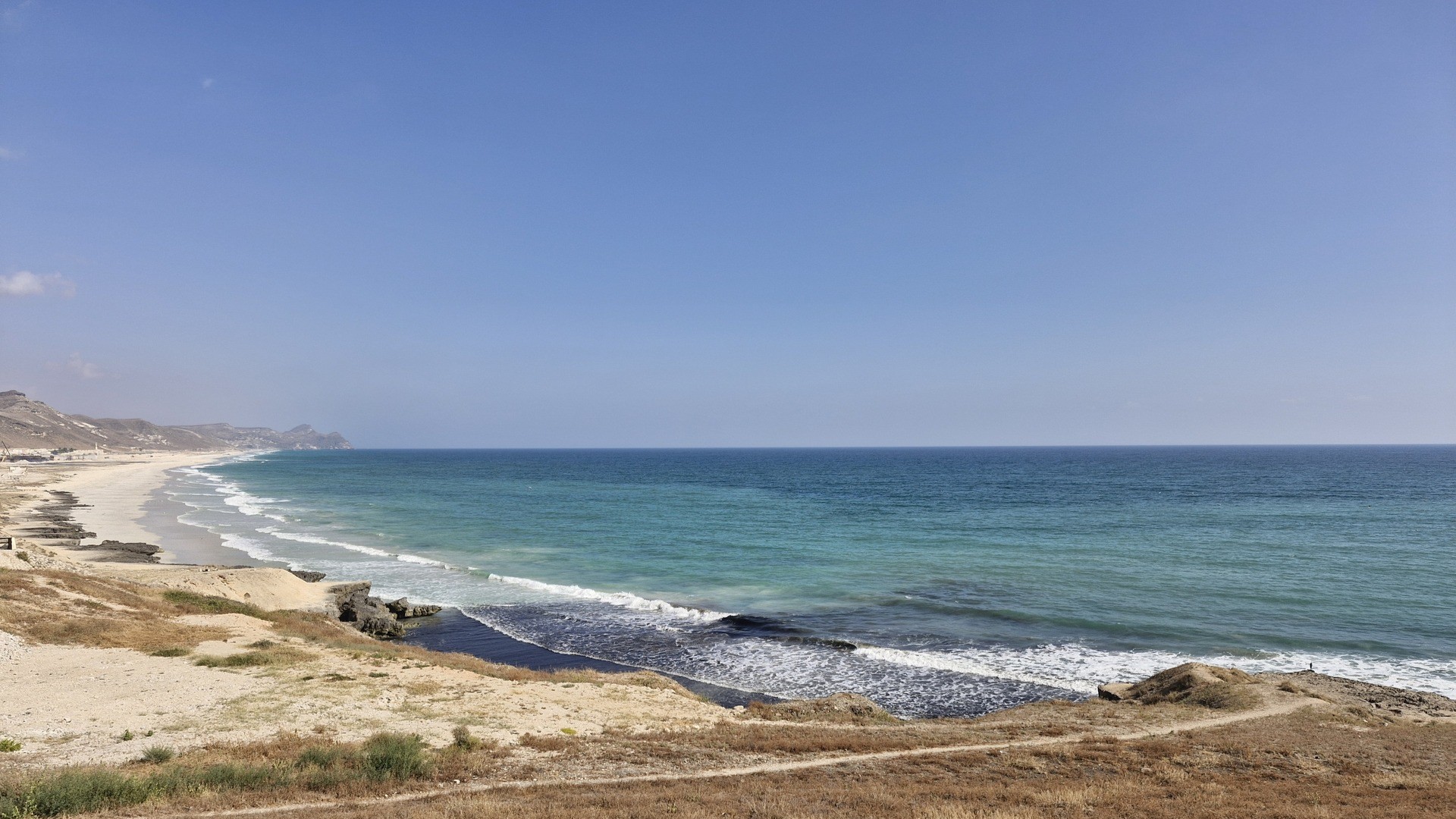 Уединенный пляж в Омане.