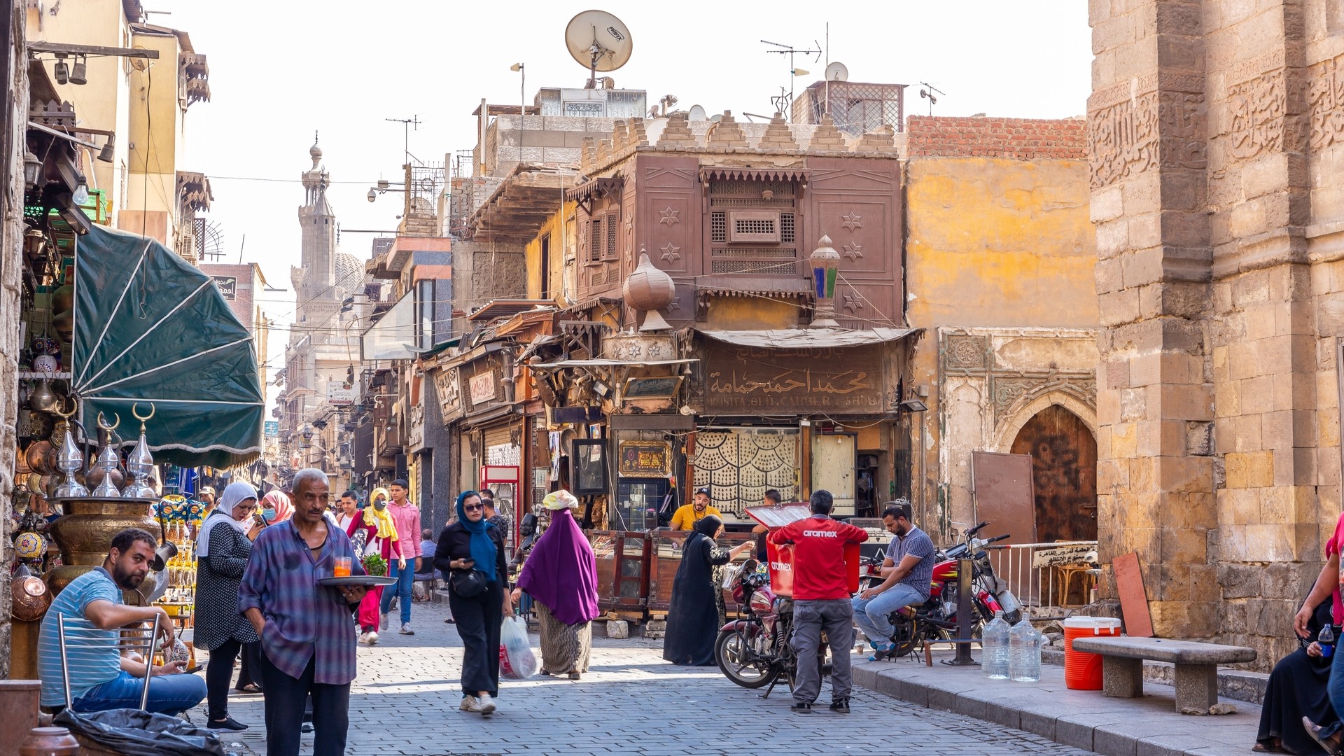 Рынок Хан эль-Халили в Каире.