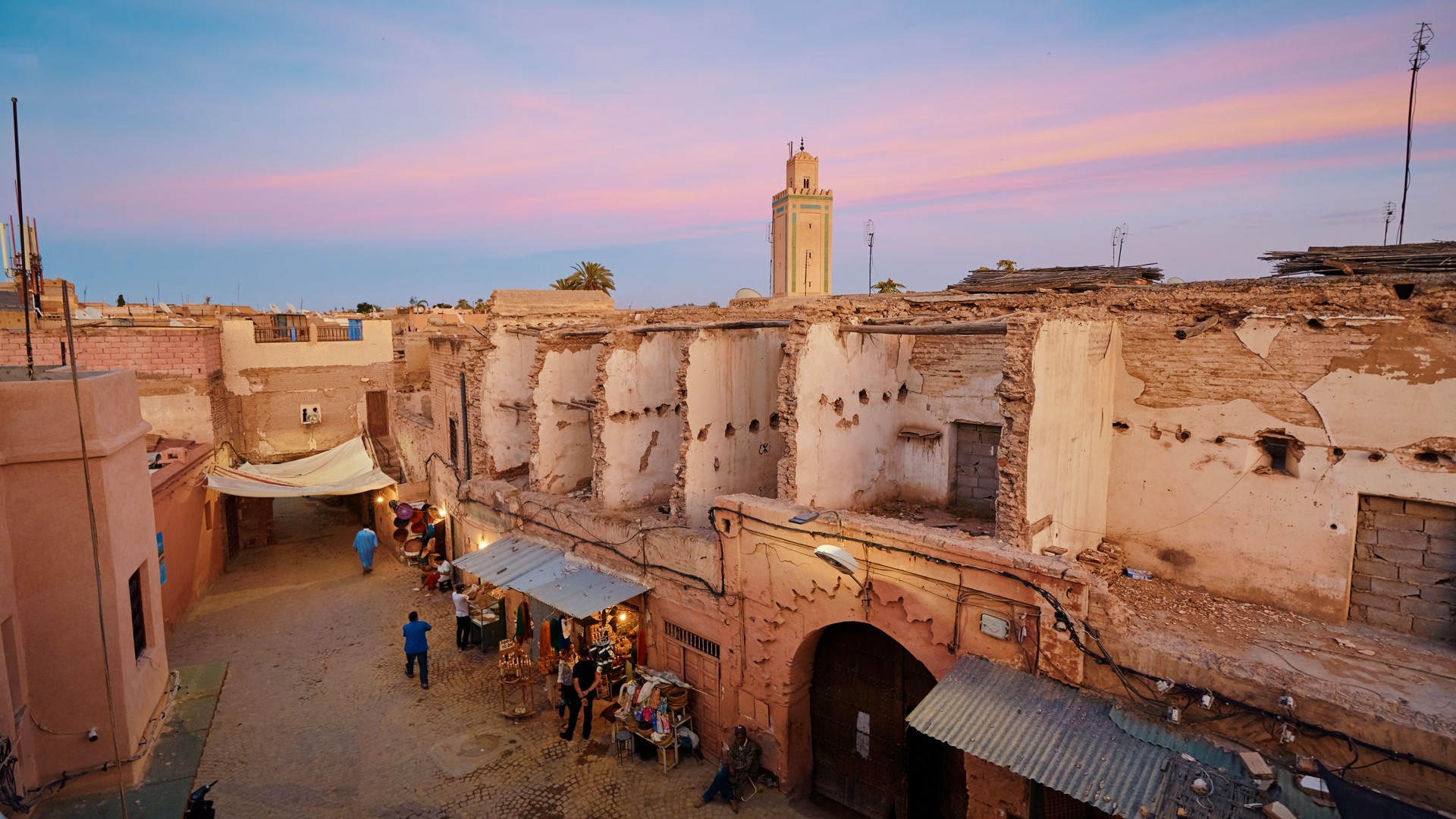 Вид на Старый город Марракеша.