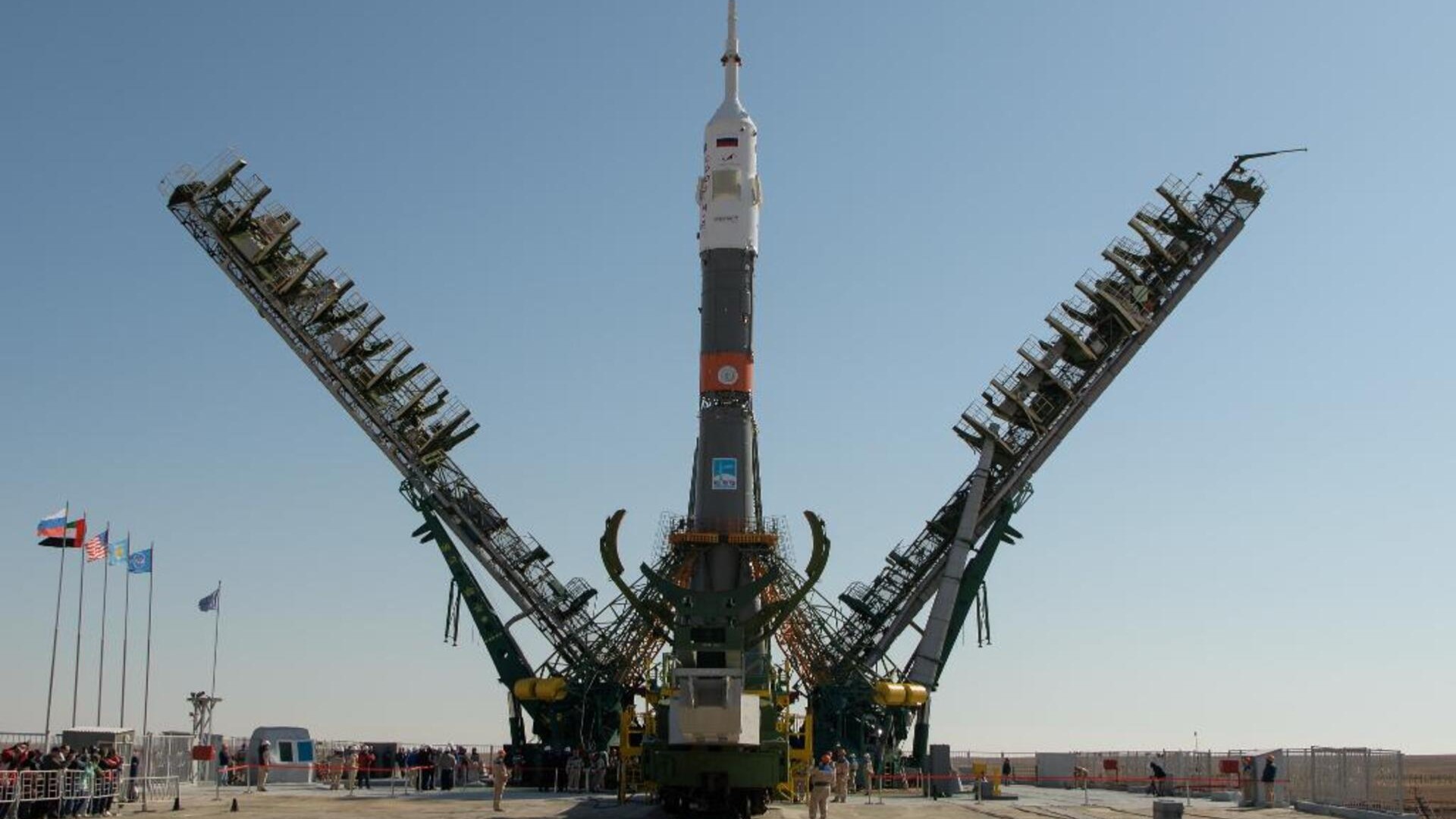 Космодром Байконур в Казахстане.