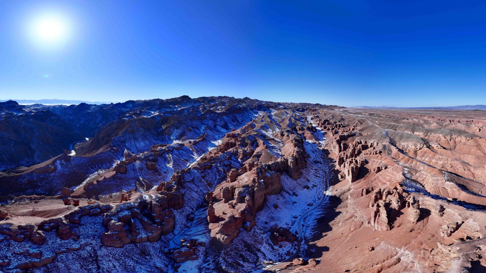 Пейзаж Чарынского каньона в Алматинской области.