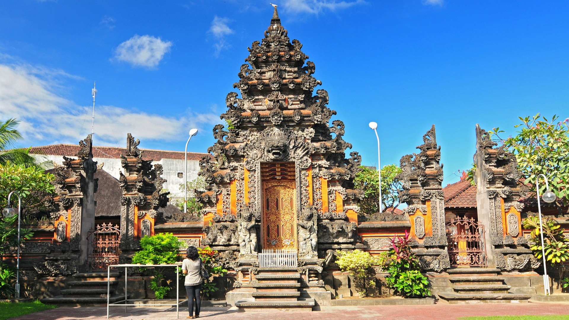 Индуистский храм в Убуде, Бали.