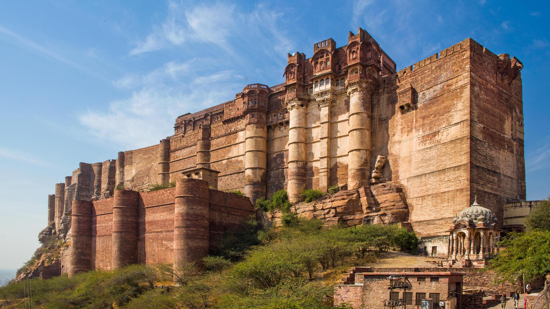 Величественный форт Мехрангарх, Джодхпур, Раджастхан.